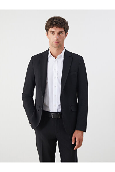 LC Waikiki Lcw Business Black Standard Fit Men's Suit Jacket with Nevavm Diff...