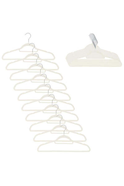 MyOfficeShop Set de 20 umerașe de haine din catifea cu cârlig pivotant, 45x23...