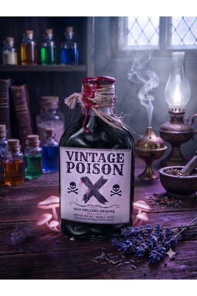 Lumiere Lustres Cadılar Bayramı Dekoratif İksir Şişeleri Vintage Poison