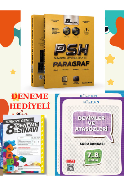 Bilfen Yayıncılık BİLFEN 7.VE 8.SIN.ATASÖZLERİ VE DEYİMLER SB.+Psh İle Paragr...