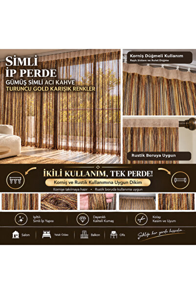 AKÇA TEKSTİL Drapes - Silver-colored - 1 Piece