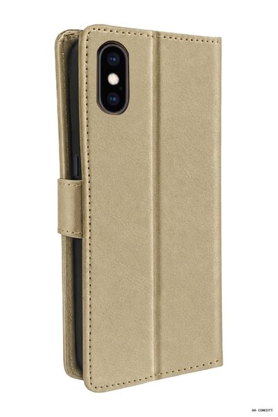 New Face حافظة CONCEPTA Newface لهاتف iPhone XS Tr S Plus (132848) - ذهبي