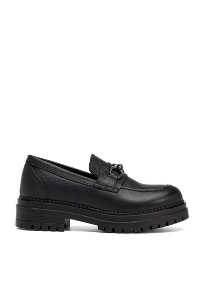 Tergan Siyah Hakiki Deri Kadın Loafer - K26S1AY68973-A23