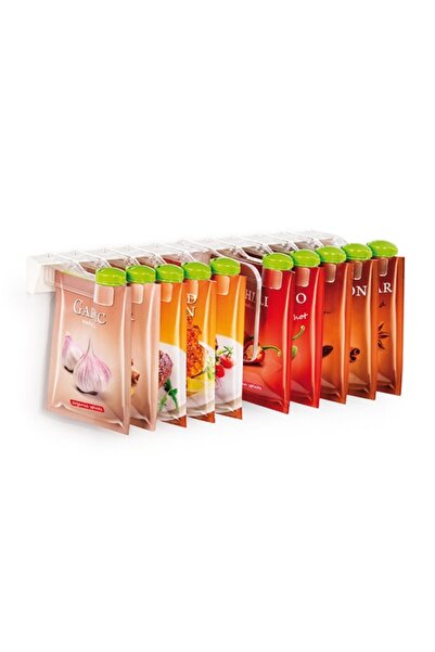 OEM Set de 2 organizatoare pentru plicuri de condimente cu 10 cleme și suport...