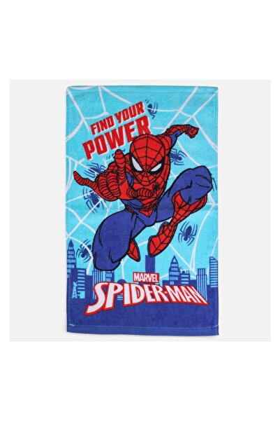 OEM Prosop Spiderman din Bumbac Albastru 30x50 cm – Moale și Practic pentru C...