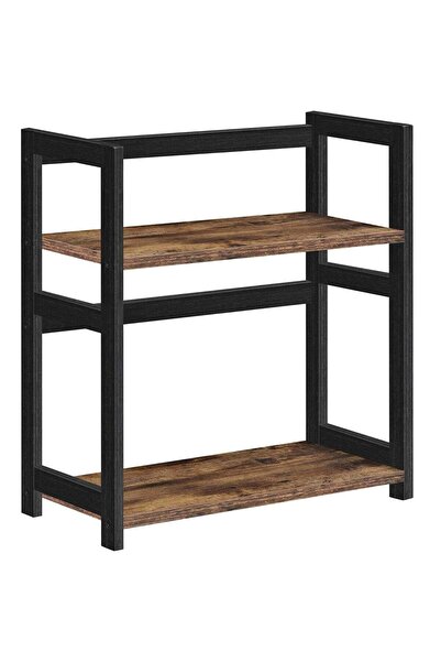 SONGMICS Raft de depozitare cu 2 niveluri, MDF, Organizator pentru birou sau ...