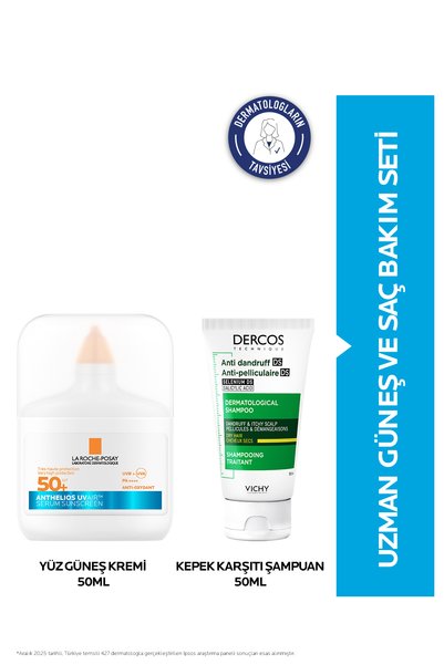 La Roche Posay Uzman Güneş ve Saç Bakım Seti: Anthelios UVAIR Serum SPF50+ 50...