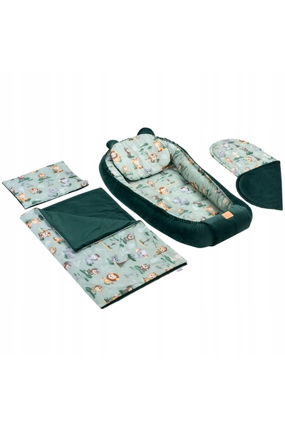 Jukki SET DE 5 PIESE PENTRU BEBELUȘI CU COCOON XXL VELVET