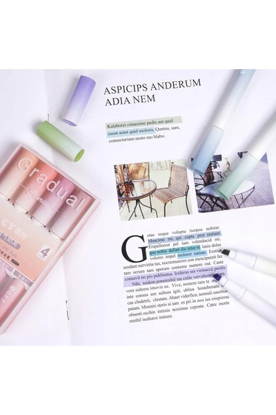 Vicloon Stilou cu vârf de fetru - Auriu
