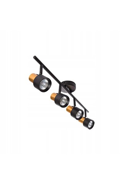 NO BRAND Spot de tavan GU10 LED mobil 600mm cu 6 spoturi negru oxid auriu