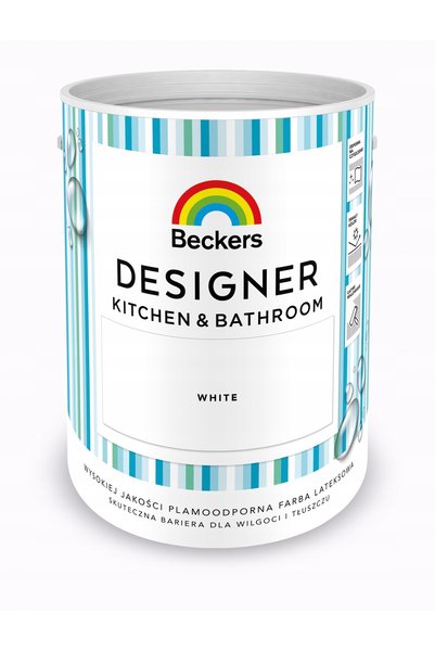 Beckers Designer Colours Vopsea BECKERS K&B Bucătărie Baie Alb 5L