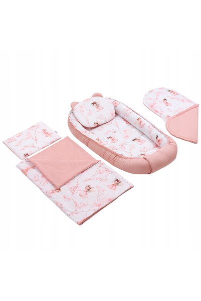 Jukki SET NOU-NĂSCUT 5 ÎN 1 COCON DE BUMBAC REVERSIBIL XXL