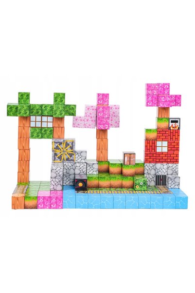 Ramiz Set de cuburi magnetice Pixele – 200 de piese