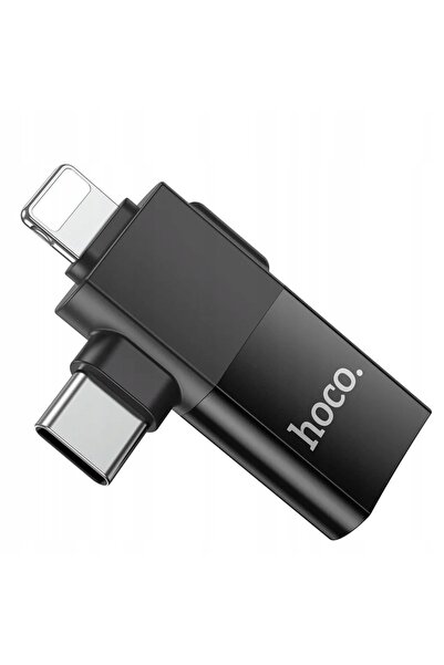 Hoco Adaptor OTG Tip C (Masculin) / Lightning (Masculin) la USB A (Feminin) 2...