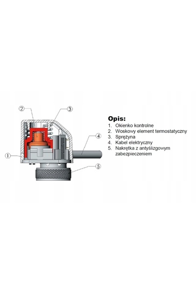 WATTS Actuator termic NC M30x1,5 230 Robinet de pardoseală; +cheie