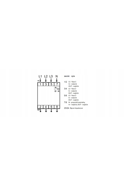 vcx Contor de energie electrică trifazat 230V 5(100)A