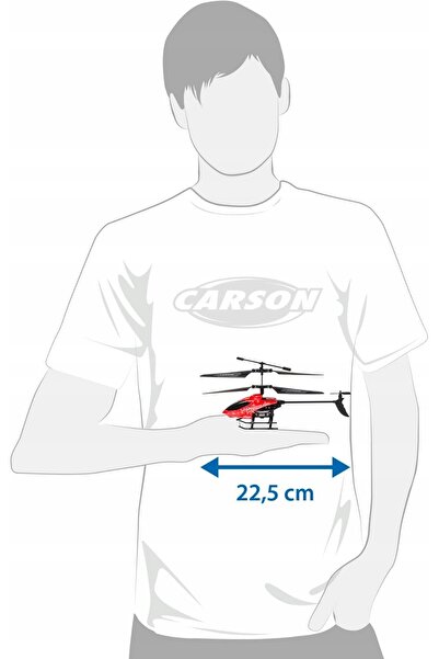 NO BRAND Elicopter Starter Tyrann 230 IR 2Ch RTF roșu Carson 507199