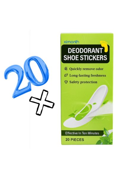 OEM Set de 20 de plasturi anti-miros pentru picioare și încălțăminte, acțiune...