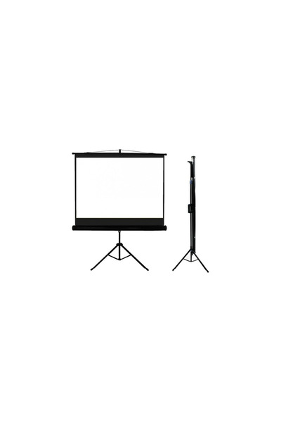 CODEGEN TX-24 TRIPOD PROJEKSİYON PERDESİ 240X200 (Arkası Siyah Fonlu - Taşınabilir Ayaklı Model)