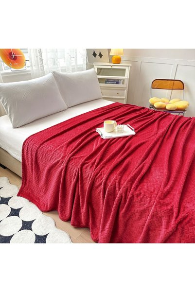 OEM Pătură subțire în relief Cocolino 200x230 cm pentru pat dublu, moale, puf...