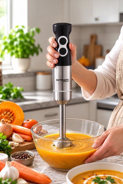 Onetick 1100 Watt El Blenderı 2 Kademeli Hız Ayarlı Paslanmaz Çelik Bıçaklı B...