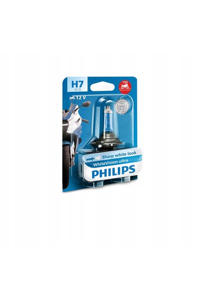 Philips White Vision Ultra Moto H7 12V 55W