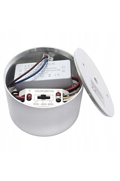 ML Lampă aplicată cu LED încorporat 9W CCT IP54 alb, cu culoare a luminii reg...