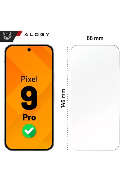 ALOGY Sticlă securizată pentru Pixel 9 Pro, Protecție ecran, Folie de sticlă ...