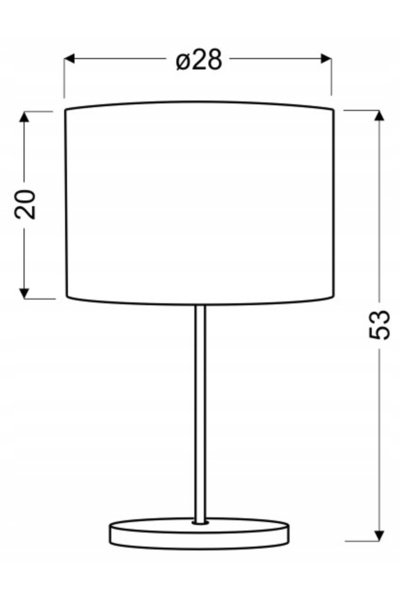 Candellux MANHATTAN lampă de masă gri 60 W