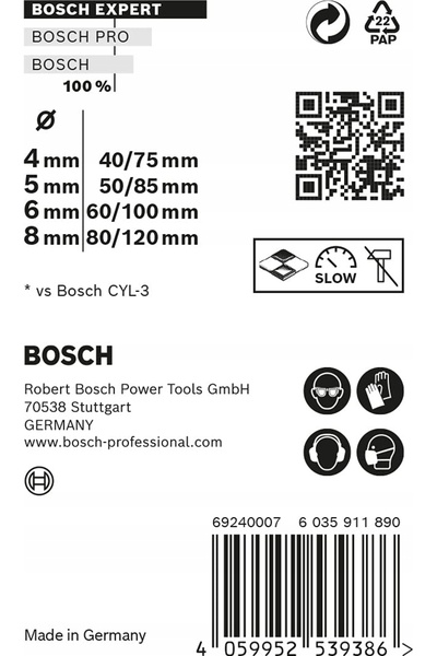 NO BRAND EXPERT CYL-9 Set de burghie multiconstrucție Ø 4-8 mm X4