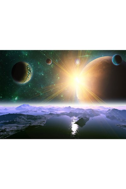 VIODESIGN Fototapet Copii, autoadeziv, Planete , multicolor, 80x120 cm CO556