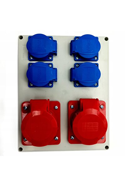 VIPLAST Priză multiplă aparentă electrică 2x16A 4x250V IP44