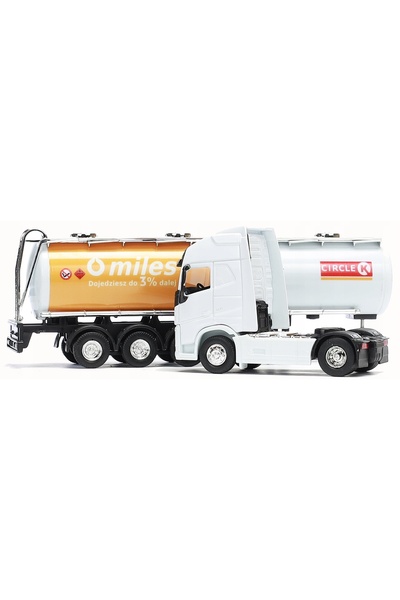 NO BRAND MODEL METALIC DE CAMION VOLVO CIRCLE CU CISTERNĂ PENTRU TRANSPORTUL ...