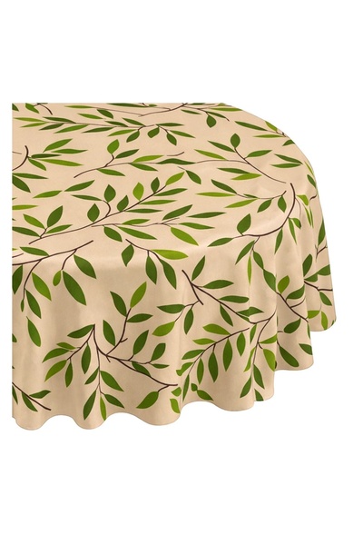 OEM Față de Masă Rotunda Plastifiata Ecru Ø180 cm – Protecție și Decor pentru...