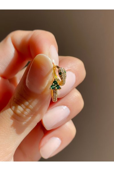 centello&co pırıltı'nın yeni adıyla beraberliğe 316l Çelik Gold Renk Yeşil Zi...