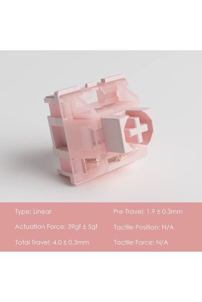AKKO Switch-uri CS Sakura 45 bucăți pentru tastatură mecanică