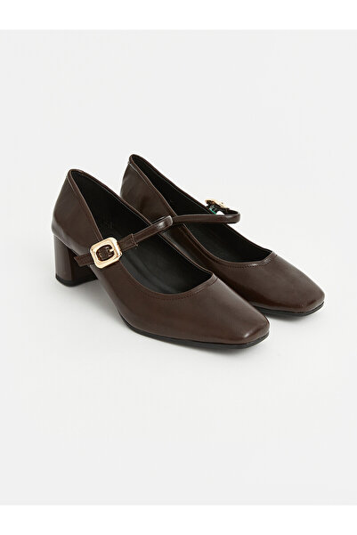 LC Waikiki Nevavm with a Difference, Lcw Steps Brown Thick Heel Women's Heele...