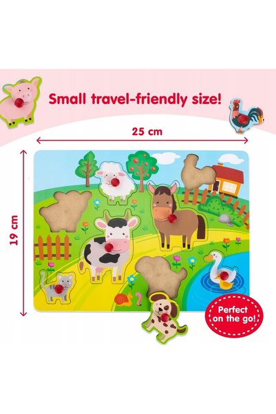 NO BRAND Puzzle din lemn tip Jigsaw pentru sortarea formelor și dezvoltarea a...