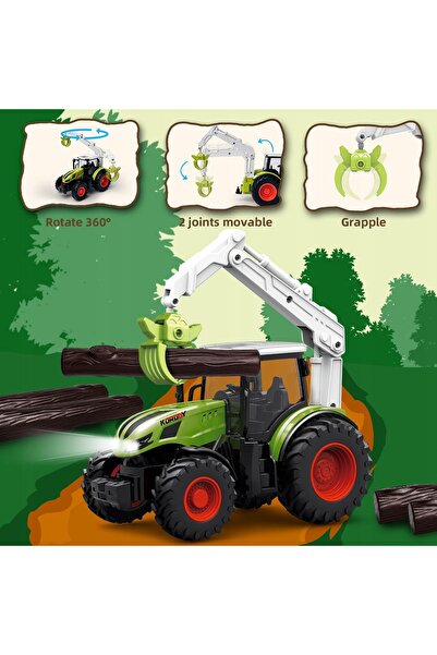 NO BRAND TRACTOR CU GRAIFĂ, TELECOMANDAT, DE JUCĂRIE – CADOUUL PERFECT DE SĂR...