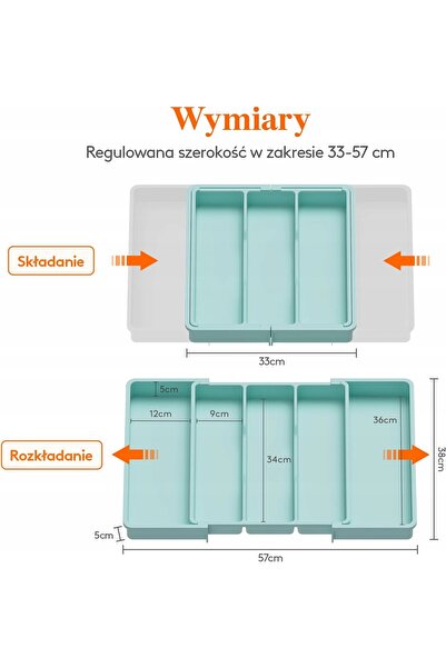 NO BRAND Organizator de tacâmuri pentru sertar, de înaltă calitate, elegant, ...