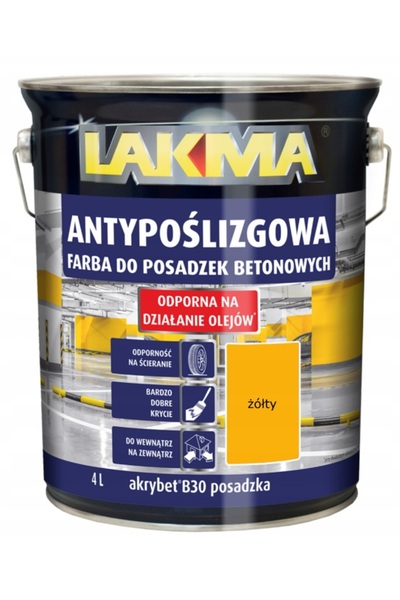 Lakma AKRYBET B-30 Vopsea pentru pardoseli din beton, pardoseală de garaj, gr...