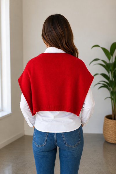 esma trend Square Piece Patchwork Scarf-Sports Knitwear Knitted Shoulder Scarf Unisex Boho Shawl-Scarf