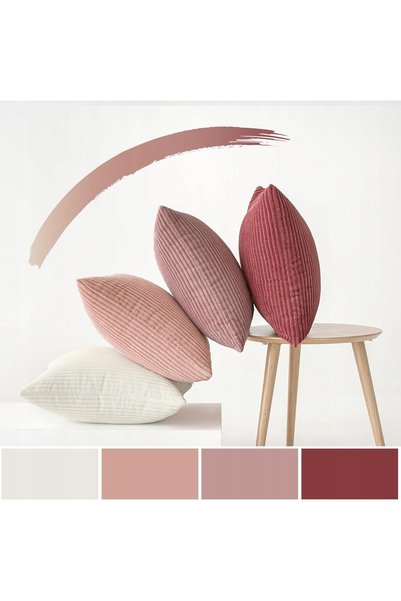 NO BRAND HUSE DECORATIVE MOALE PENTRU PERNE – SET DE 4 BUCĂȚI, 50X50 CM, ROZ