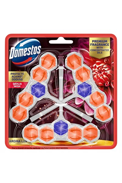 Domestos CUB DE WC Suspendat AROMA DALLIA + TRANDAFIR ALB 6x50g