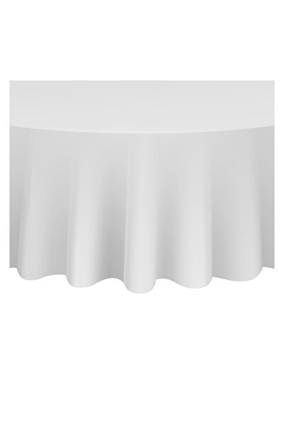 OEM Față de Masă Albă Rotunda din Plastic Ø213 cm – Protecție și Decor pentru...