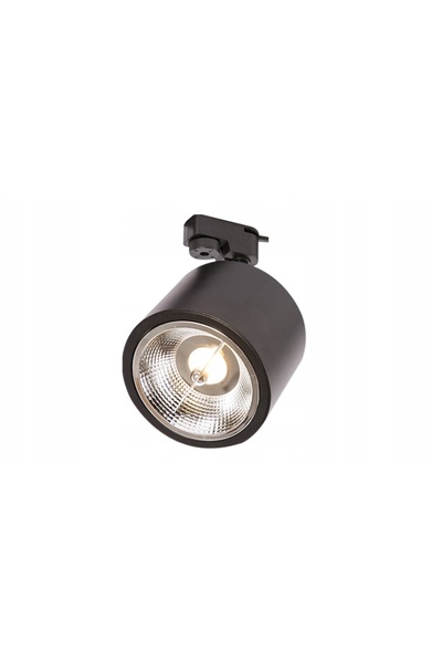 NO BRAND Spot pe șină monofazat, diametru 11cm, pentru bec GU10 AR111, Negru