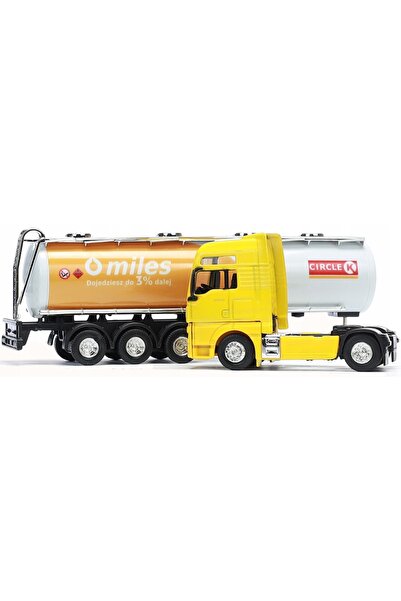 NO BRAND Model metalic de camion MAN, cisternă pentru transfer de combustibil.