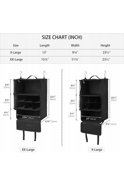 NO BRAND ORGANIZATOR SUSPENSIBIL CU 3 NIVELE PORTABIL ELEGANT REZISTENT 33x25...