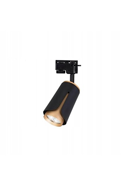 NO BRAND Spot GU10 monofazat, culoare negru auriu, pentru șină de iluminat mo...