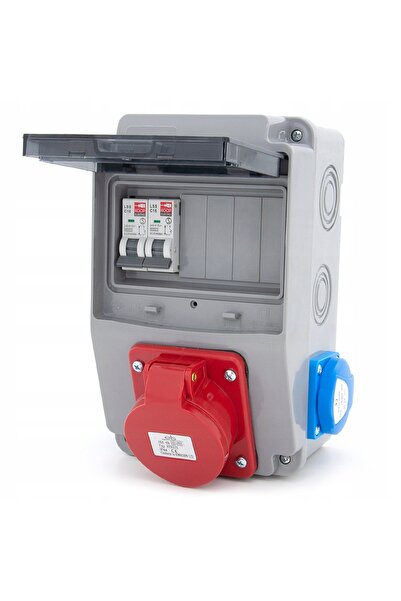 ELS Elektrotechnika Distribuitor Budawall 16A/5 2*230V Protejat 2xC16 1P Cablat